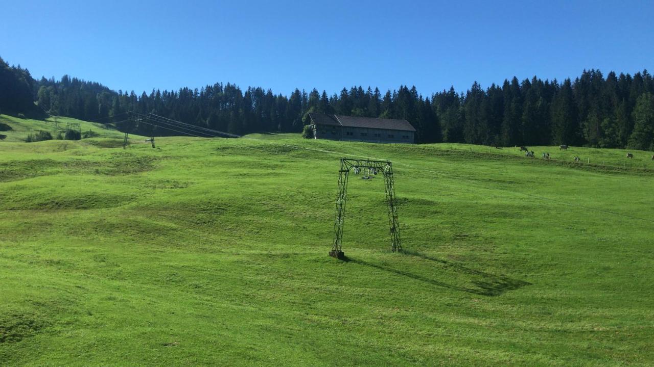 Ferienwohnung Morgentau Am Rande Der Wildnis Sibratsgfäll Exterior foto